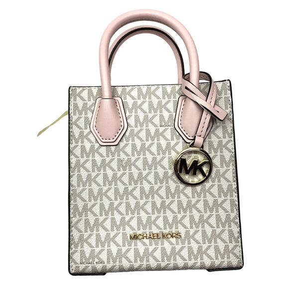 NWT Michael Kors Mercer Extra-Small Logo and Leather Crossbody Bag - Picture 2 of 11